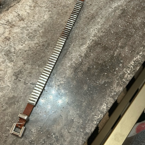 Michael Kors Double Wrap Brown Leather Bracelet - Picture 4 of 5